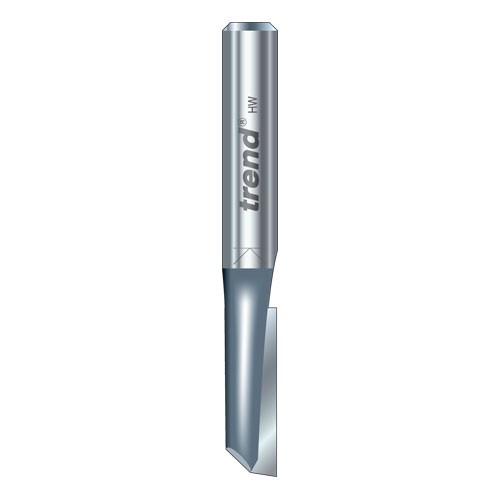 Trend 2/6X1/4TC Single flute cutter 6.3 mm diameter OL 50mm C 19mm