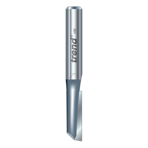 Trend 2/61X1/4TC Single flute cutter 6.3 mm diameter OL 57mm