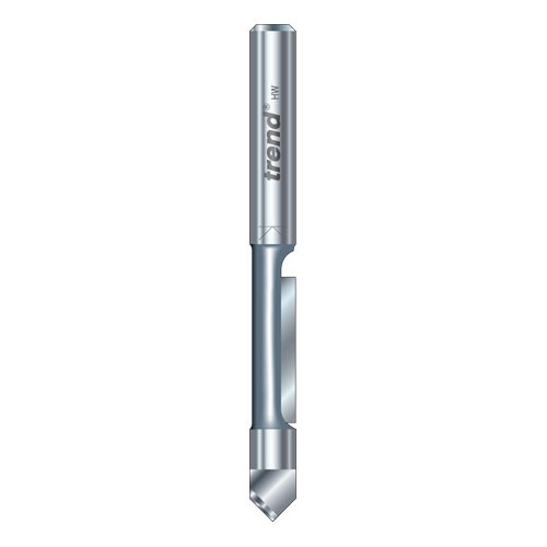 Trend 47/4X1/4TC Pierce and trim cutter single flute shank 1/4"