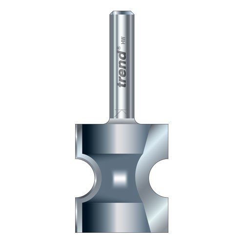 Trend 9/2X1/2TC Staff bead nosing cutter dia 25mm shank 1/2"