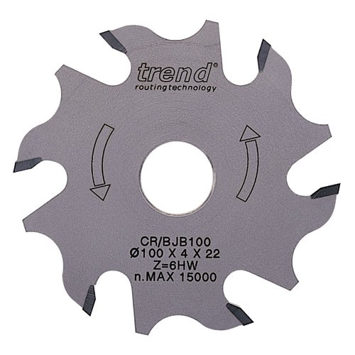 Trend CR/BJB100 Biscuit blade 100mm dia x 6T x 22mm