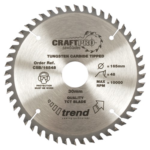 Trend CSB/16048 Craft saw blade 160mm x 48 teeth x 20mm