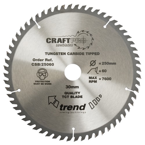 Trend CSB/21560 Craft saw blade 215mm x 60 teeth x 30mm