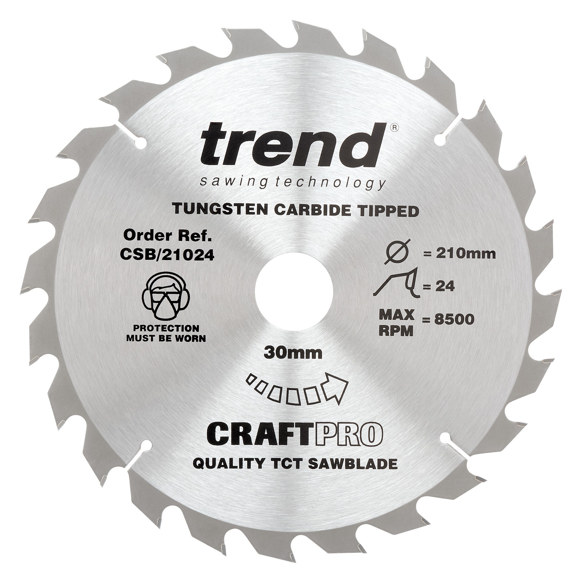 TREND CSB/21036 CRAFT SAW BLADE 210MM X 36 TEETH X 30MM