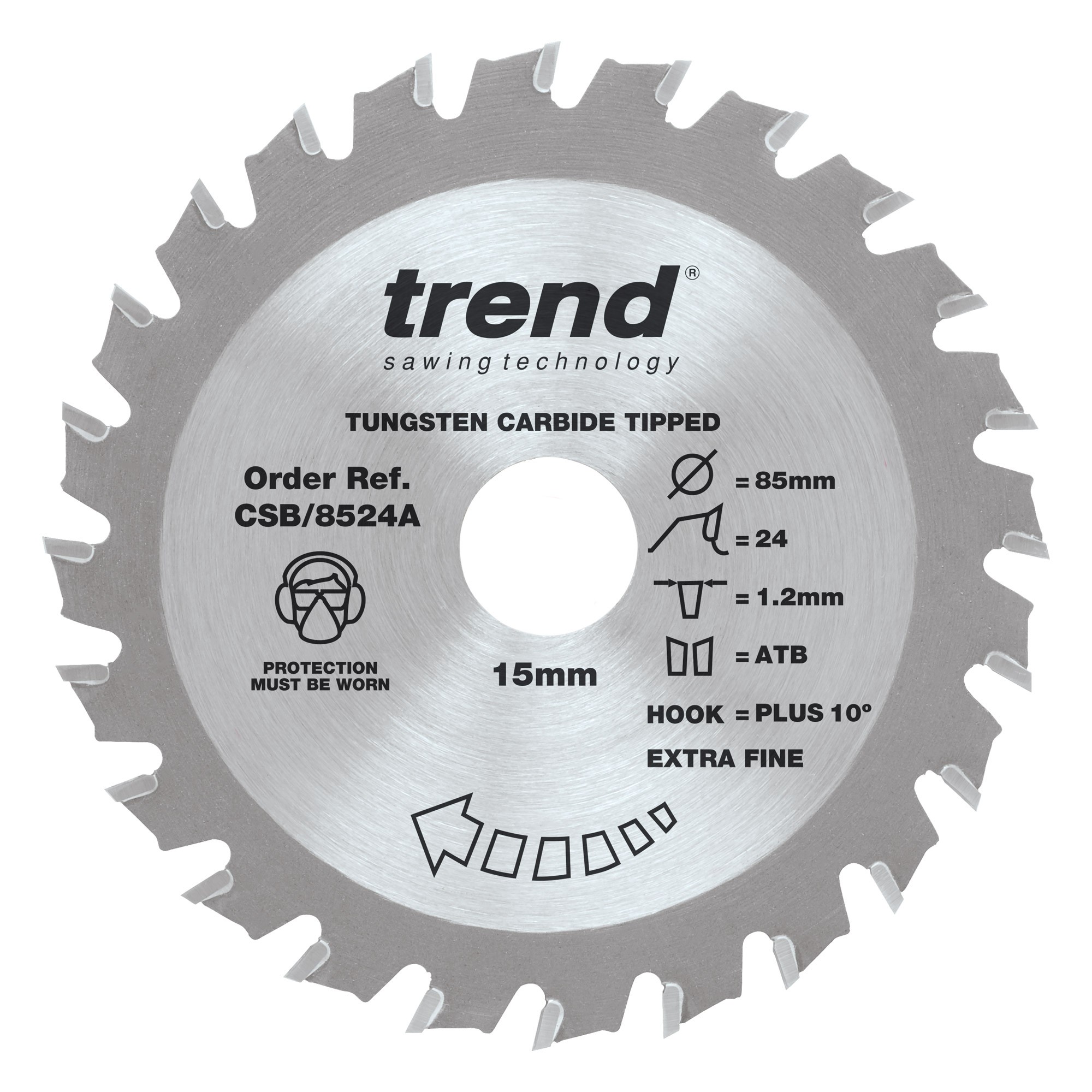 TREND CSB/8524A CRAFT SAW BLADE 85X 24 TEETH X 15