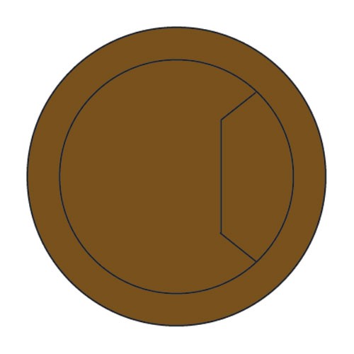 Trend CTI/80/PK2 Cable tidy insert brown 80mm