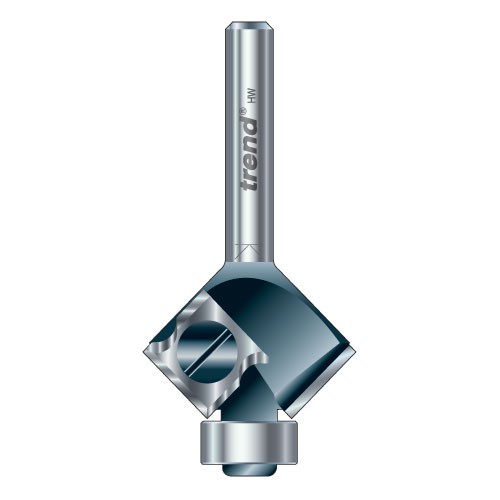 Trend RT/331X1/4TC Rota-Tip guided round over cutter 25.4 mm diameter