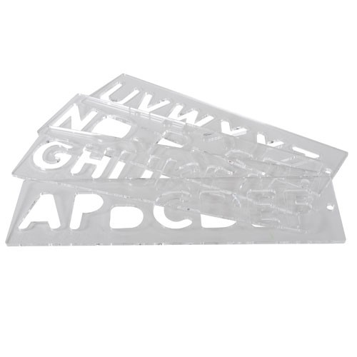 Trend TEMP/LUC/57 Template set letters 57mm uppercase