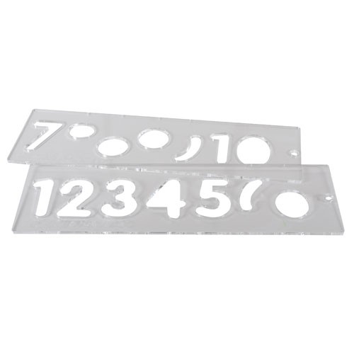 Trend TEMP/NUC/57 Template set number 57mm uppercase