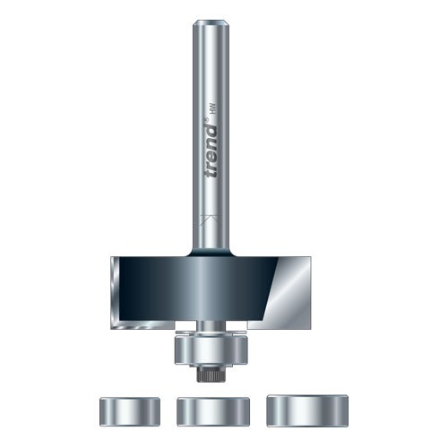 Trend TR34X1/2TC Bearing guided rebater 12.7mm (Shank Dia 1/2")