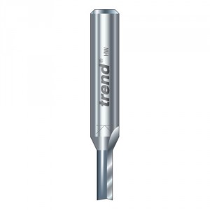 Trend 3/06X1/4TC Two flute cutter 2 mm diameter OL 43mm shank 1/4"