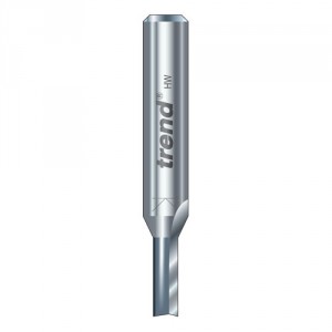 Trend 3/06X8MMTC Two flute cutter 2 mm diameter OL 50mm shank 8mm