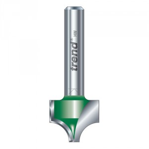 Trend C126X1/4TC Rounding over 4.8mm Rx12.7mm cut shank 1/4" OL 51.5mm