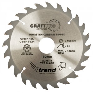 Trend CSB/19024 Craft saw blade 190mm x 24 teeth x 30mm