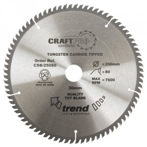 Trend CSB/30072 Craft saw blade 300mm x 72 teeth x 30mm