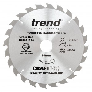 TREND CSB/21036 CRAFT SAW BLADE 210MM X 36 TEETH X 30MM