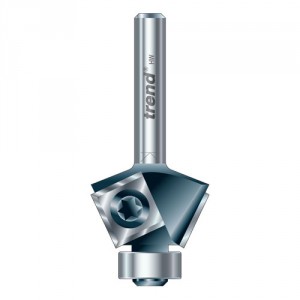 Trend RT/33X1/4TC Rota-Tip guided bevel trimmer 27 mm dia 12mm length