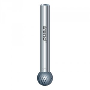 Trend S49/6X1/4STC Solid carbide burr (standard) ball end shank 1/4"