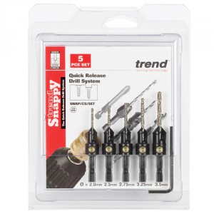 Trend SNAP/CS/SET Snappy 5 Piece Countersink Set