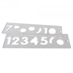 Trend TEMP/NUC/57 Template set number 57mm uppercase