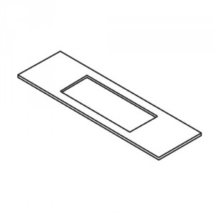 Trend WP-LOCK/T/4 Lock template 25.4mm x 128mm faceplate