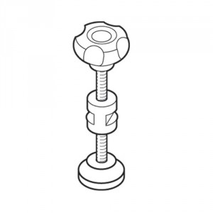 Trend WP-SMP/27 Lobe knob M8 & ball end cap assembly