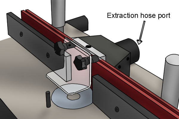 Fence-mounted port, router dust extraction and collection, hand-held routing, stationary routing, help and advice