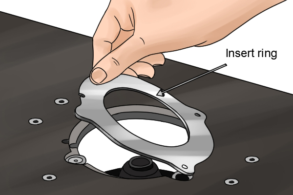 Installing insert ring, removing insert ring