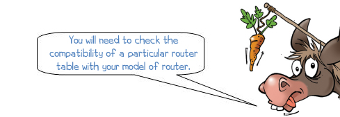 Wonkee Donkee says "You need to check the compatibility of a particular router table with your model of router