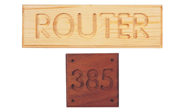 Routed lettering, signmaking, making signs with a router