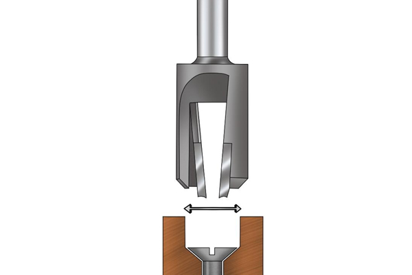 Equal cutting diameter and countersink hole diameter