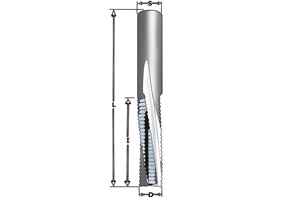 Chip Breaker Spiral Bit