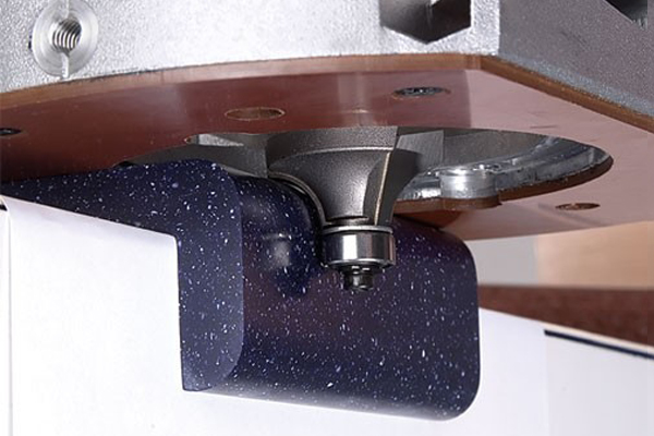 Solid surface cutters for routing worktop etc 
