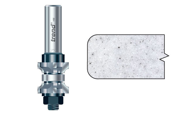 Double rounding over cutters are configured so that they can round off two edges at the same time, on material up to a maximum thickness of 13mm. 