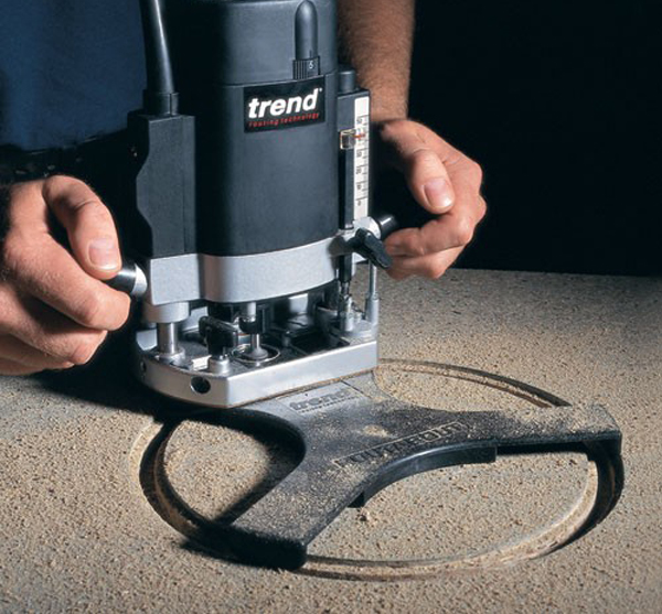 Dust is a problem when routing. Trend supply top quality safety products for use in woodworking 