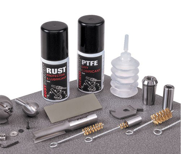 Care kit for router bits and router collets