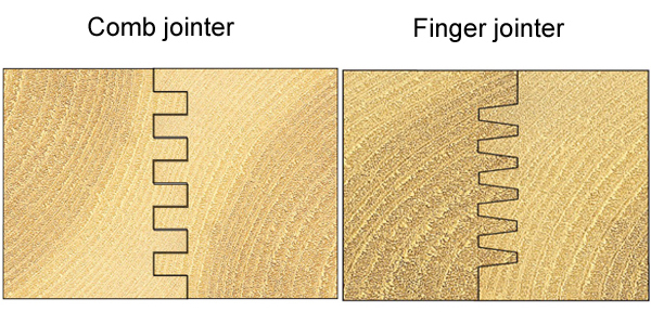 finger joint and comb joint. Router cutters or router bits used to make joints in wood and other timber products 