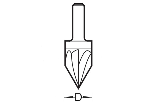 How to measure the diameter of a engraver router cutter