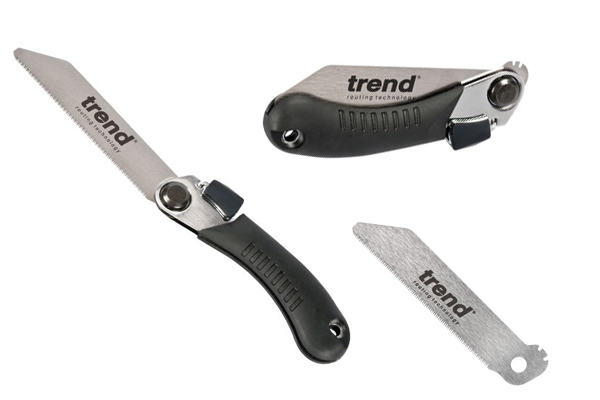 Trend flush saw. A thin bladed pull saw from Trend UK