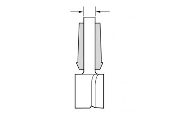 A collet - the part of a router that holds a router cutter