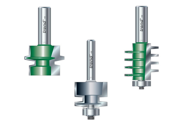 An example of one of the types of jointing router cutters available - a finger jointer