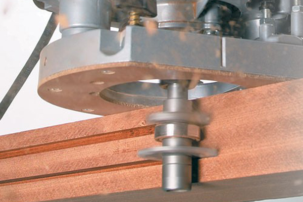 Example of an arbor onto which a TREND profile router cutter can be assembled