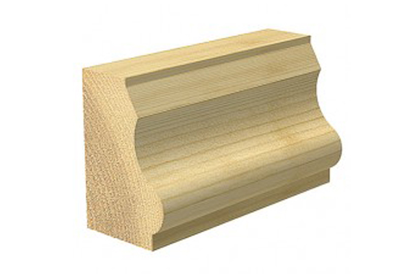 Architrave trim around door frames and windows can be produced with a router cutter