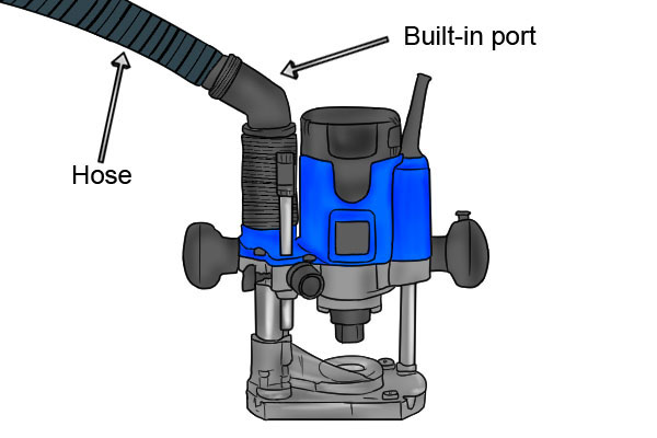 Built-in port, router dust extraction and collection, hand-held routing, stationary routing, help and advice