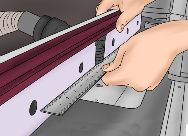 Position router table fence, making finger joint, finger joint bit protruding