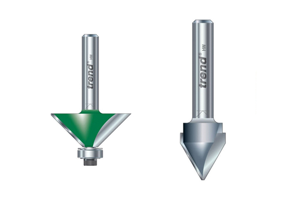 V-Groove bit and Chamfer Bit for routing 