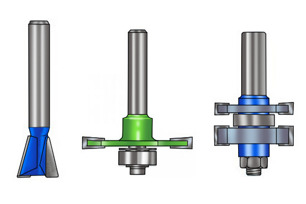 joint-making bits (Pilot and non-pilot bits) for woodworking