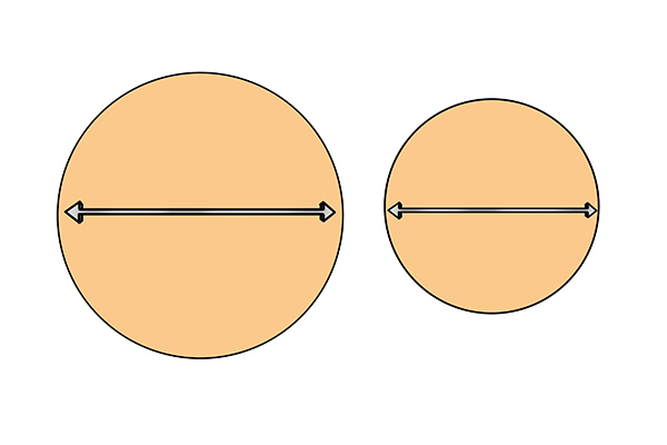 1/4 inch and 1/2 inch shank diameter