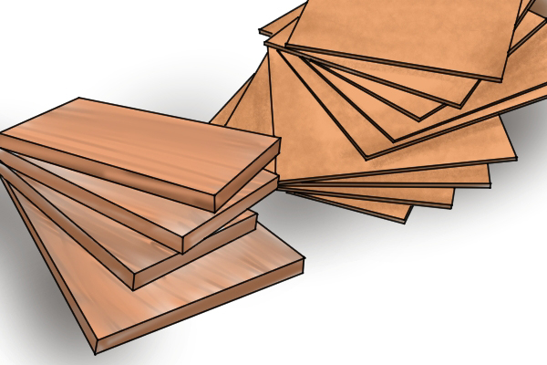 Piles of Plywood and MDF 