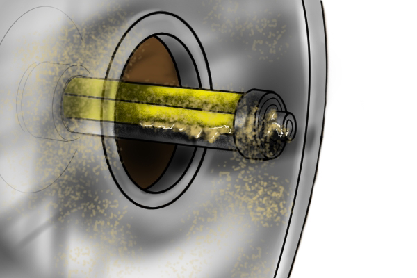 Router bit, debris